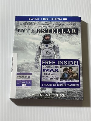 Interstellar (Blu-ray/DVD/Digital HD)  mostly sealed  - no film cell - sticker