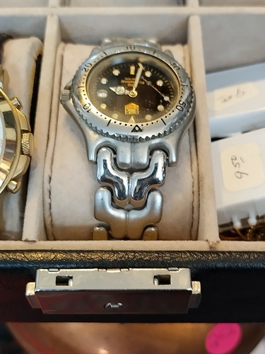 Tag Heuer Black Silver 1500 Professional Mens Watch 97675 eBay