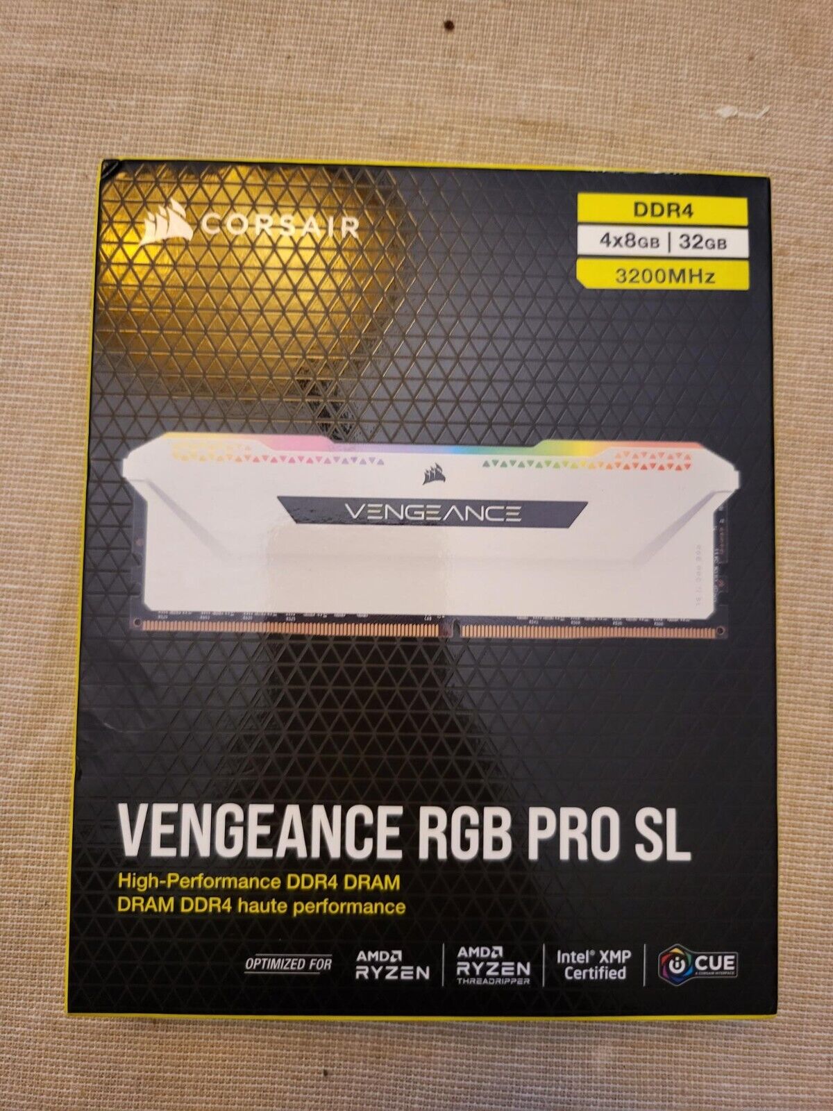 CORSAIR VENGEANCE RGB PRO SL 32GB (4X8GB) DDR4 3200MHZ C16 CORSAIR VENGEANCE RGB PRO SL 32GB (4X8GB) DDR4 3200MHZ C16