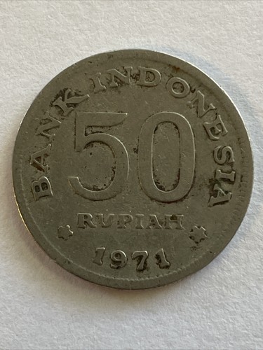 Indonesia 1971 - 50 Rupiah Coin - Bank of Indonesia - Rp. 50