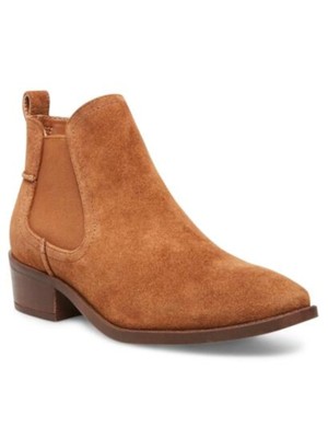 

STEVE MADDEN Женские коричневые кожаные ботильоны без шнурков сзади Dabble Slip On, Коричневый, DABB01S1