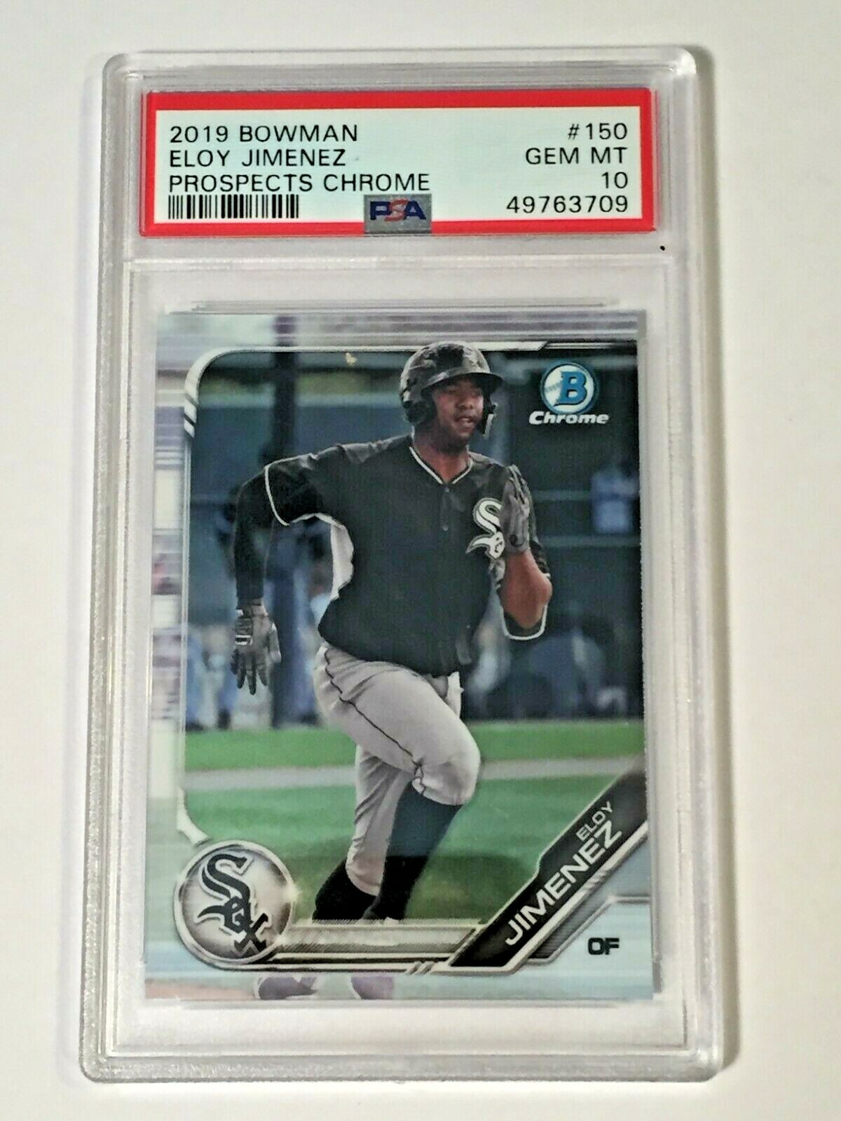 MLB 2019 ボウクロ ELOY JIMENEZ 25枚限定　RC Eloy Jimenez 2019 Bowman Chrome Rookie #BCP150 PSA 10
