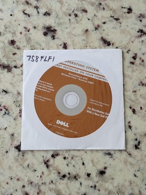 Dell Microsoft Windows Vista Business 32BIT Reinstallation DVD New
