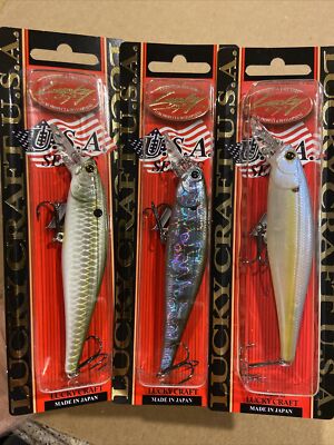 LOT OF 3 LUCKY CRAFT POINTER 100 SP   4''  5/8OZ.  3 MIXED COLORS