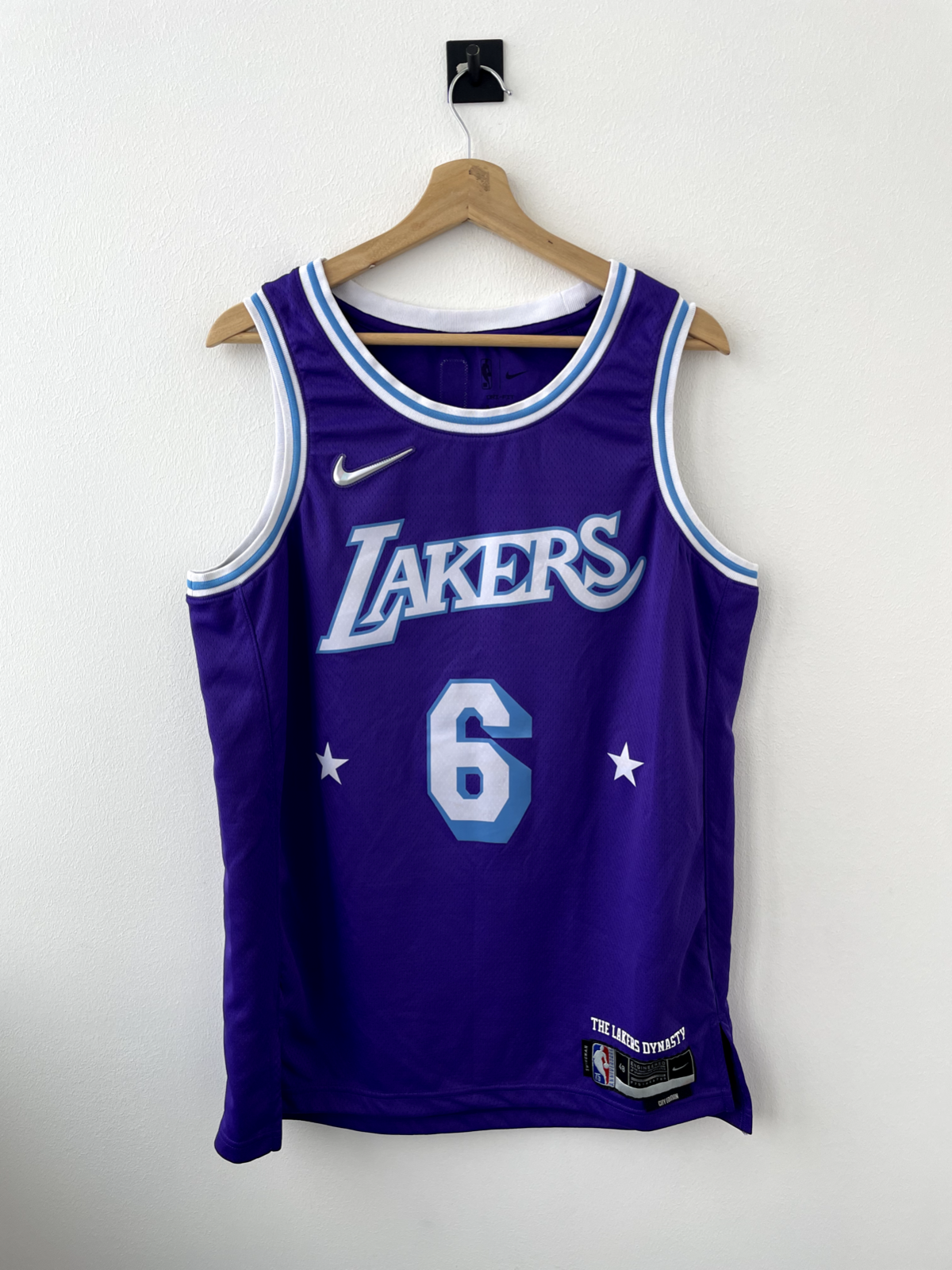 新品NBA Lebron James Lakrs75周年ユニフォーム XL LeBron James Los Angeles Lakers 2021-2022 NBA 75th