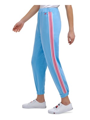 

TOMMY HILFIGER SPORT Женские голубые эластичные брюки для отдыха с логотипом  XS, Light blue, TP16367P