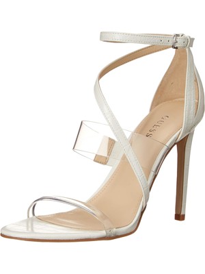 

Женские белые прозрачные переливчатые босоножки на каблуке Felecia Stiletto 7 м GUESS, Белый, GWFELECIA