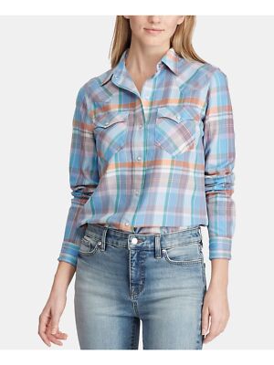 

RALPH LAUREN Женский топ с манжетами и воротником на пуговицах