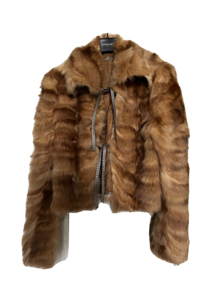 Fendi faux fur coat sale