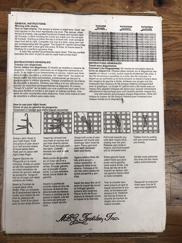 Vintage MCG Textile Inc Graph N Latch Rug Kit Colorful Owl NIB