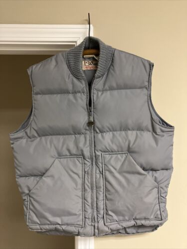 Walls Blizzard Pruf VINTAGE Vest Adult 42 Reg Grey Puffer Goose Down USA Made Walls Blizzard Pruf VINTAGE Vest Adult 42 Reg Grey Puffer Goose Down USA Made