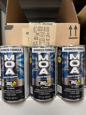 BG MOA Engine Oil Supplement Motor Oil Additive ADVANCED -- 3 PACK!! FREE SHIP
