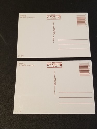 2 1990 LAS VEGAS THE STRIP  Las Vegas Postcards