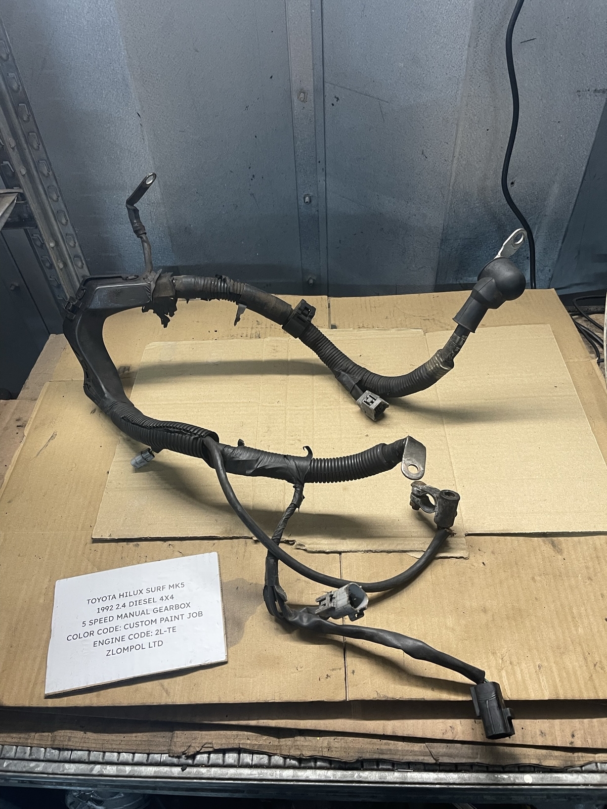 Toyota Hilux Surf Mk5 1992 2.4D 4X4 - Alternator Starter Motor Wiring Loom
