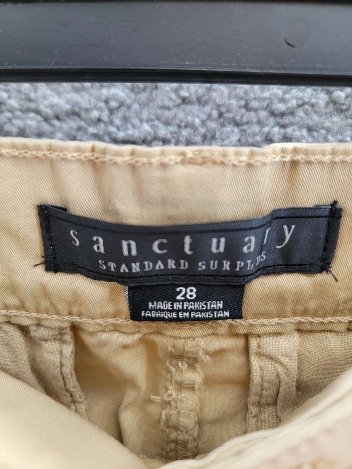 Sanctuary Rebel Cargo Pants Women's 28 True Khaki Tapered Leg Button Zip Closure - Picture 13 of 20