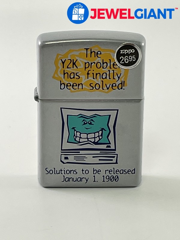 BRAND NEW ZIPPO LIGHTER MILLENNIUM SERIES Y2K PROBLEM SOLVED DJ219の