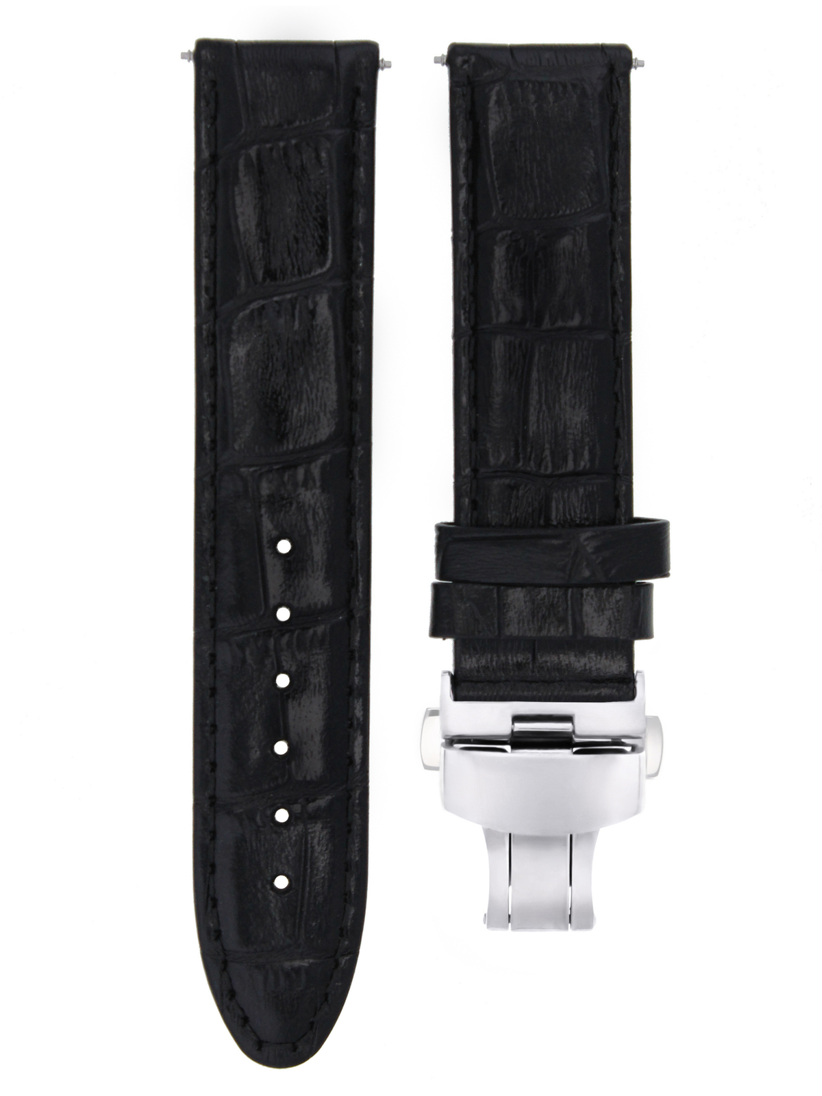 22MM LEATHER WATCH STRAP SMOOTH BAND 