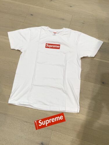 Supreme Box Logo 20th Anniversary Tee SS2014 White Size M Supreme Box Logo 20th Anniversary Tee SS2014 White Size M
