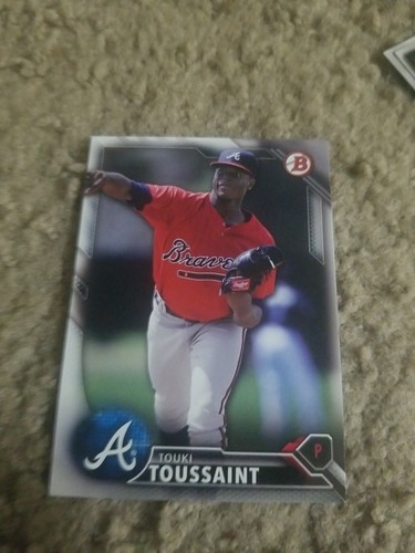TOUKI TOUSSAINT 2016 BOWMAN DRAFT CARD #BD-177 BRAVES