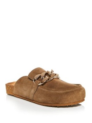 

Женские бежевые кожаные лоферы SPLENDID с цепочкой Comfort Khloe без шнуровки с круглым носком 10 м, Бежевый, AQ-KHLOE
