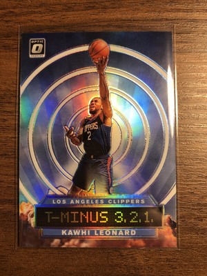 Kawhi Leonard 2019-20 Panini Optic T-Minus 3, 2, 1 Holo Insert Clippers  