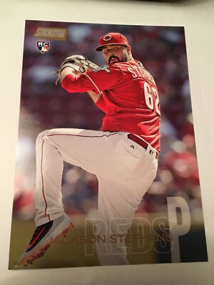 2018 Topps Stadium Club Jumbo 5x7 Jackson Stephens Reds RC 296 01/49