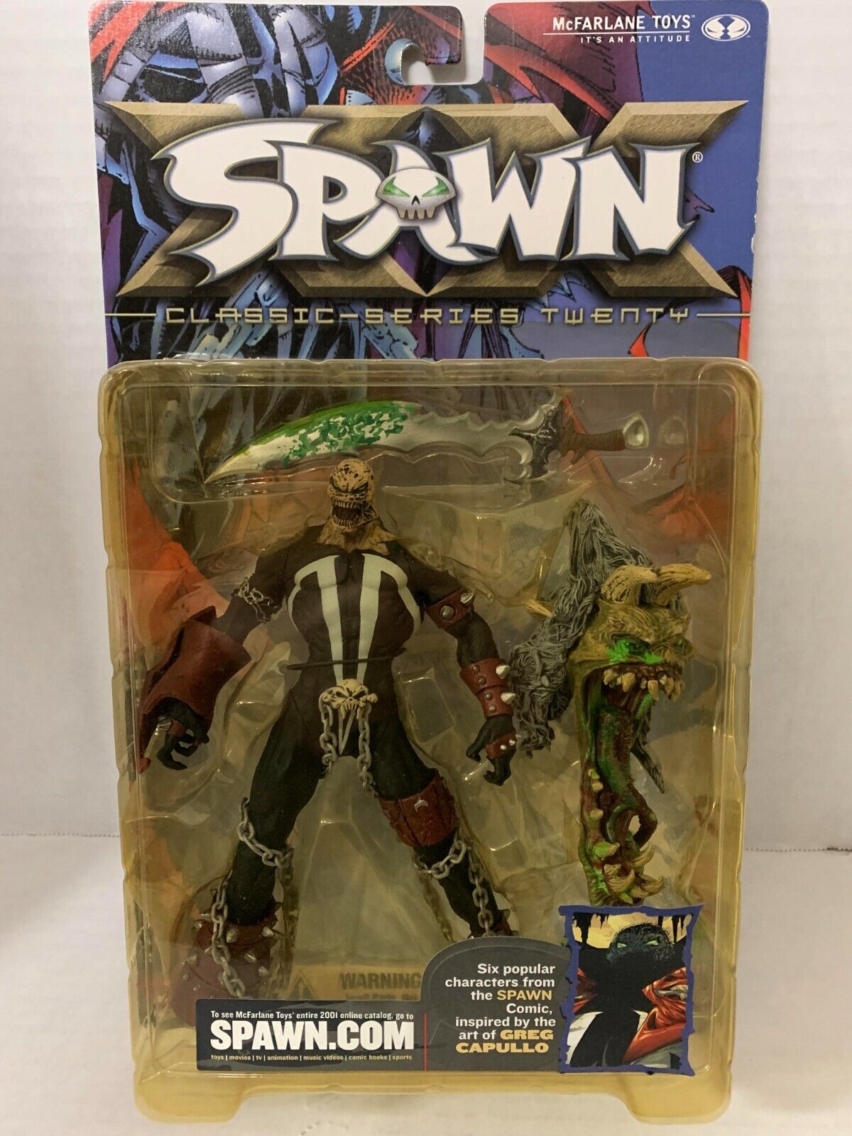 MCFARLANE SPAWN CLASSIC SERIES 20 SPAWN VI UNMASKED VERSION MCFARLANE SPAWN CLASSIC SERIES 20 SPAWN VI UNMASKED VERSION