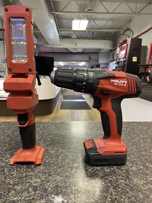 Hilti SF 2H-A 12V Cordless Hammer Drill Driver, SL 2-A12 Light, & 2.6 Ah battery
