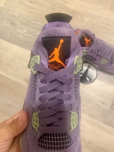 Pre-owned Jordan Nike Air  4 Retro 'canyon Purple Orange' Aq9129-500 Women's 9, Men's 7.5