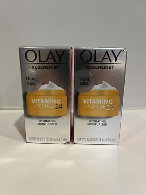 Olay Regenerist Vitamin C Hydrating Moisturizer 0.5 Oz Lot Of 2 - FREE SHIPPING