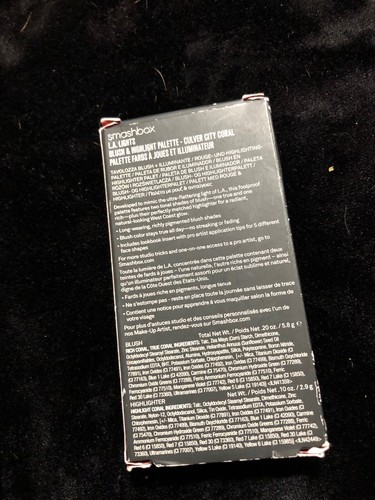 Smashbox LA Lights Blush And Highlight Palette Culver City Coral NIB