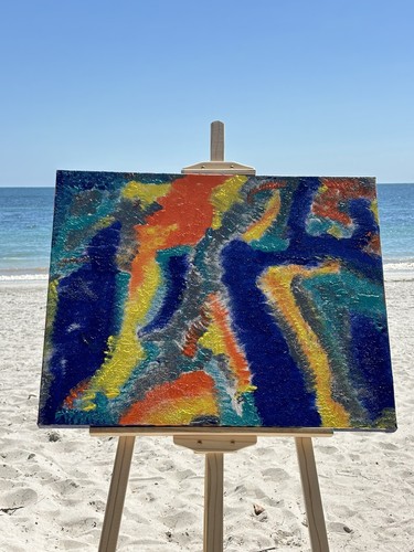 Energy infused painting INSPIRATION -   24" x 30" High Frequency - UNIQUE PIECE