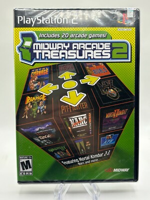 MIDWAY ARCADE TREASURES 2 - SONY PLAYSTATION 2 PS2- BRAND NEW SEALED