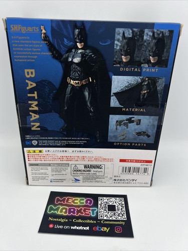Bandai The Dark Knight S.H.Figuarts Batman Action Figure - CIB - Open Box