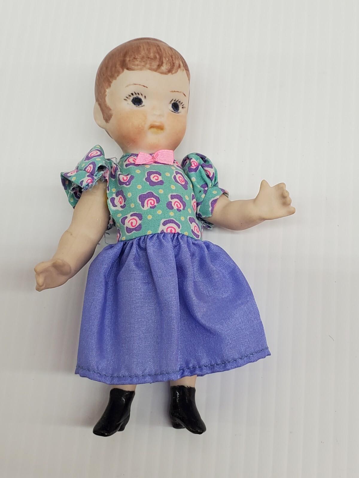 Girl Kids Gift Full Body With Barbie Floral Dress 6 Inch