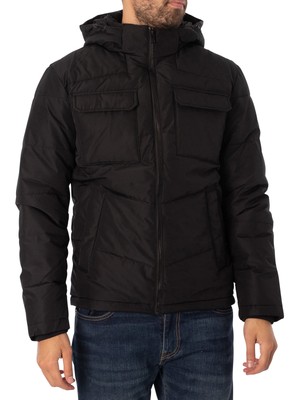 

Мужская куртка-пуховик Jack - Jones Brady, цвет черный, BRADY-JKT