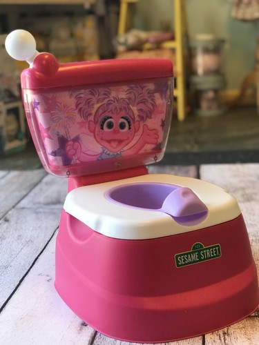 Abby Cadabby Toddler Sesame Street Potty Training Magical Flush Toliet