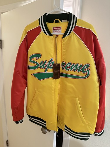 ジャケット・アウター Mitchell Ness Sequin Logo Varsity Jacket Supreme Mitchell & Ness Sequin Logo Varsity Jacket (FW21) - $248