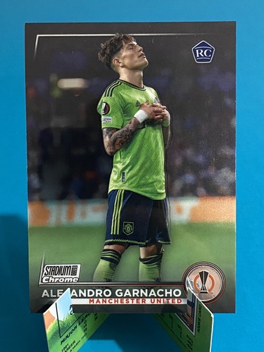 その他 2023 Topps Chrome Garnacho RC Auto 2022-23 Topps Chrome UEFA RC Alejandro Garnacho Orange Lava