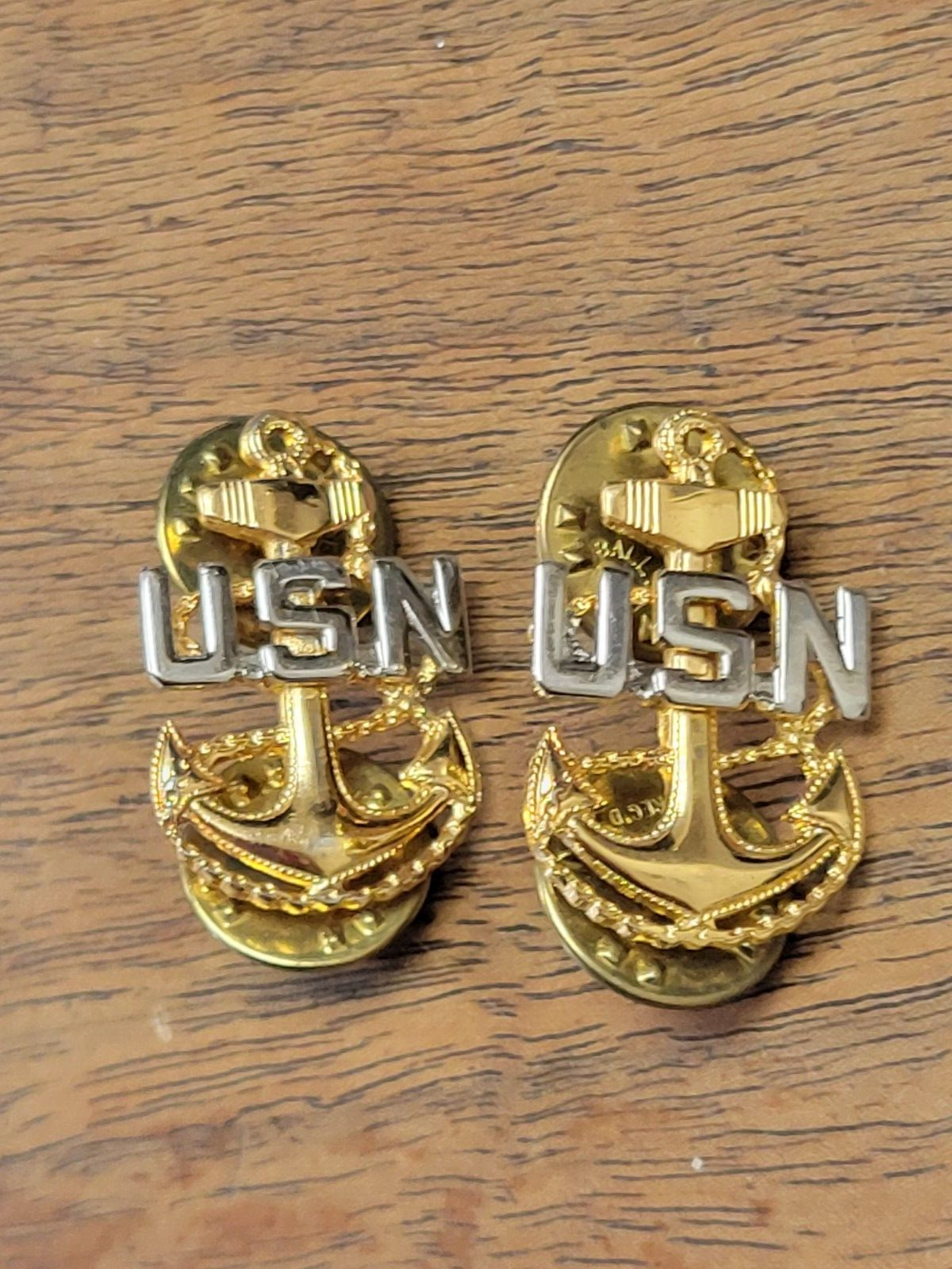 米軍　アンカーピンバッチ　USN Anchor pin's badge 未使用 WWII US NAVY USN Anchor Sterling Silver Pin Badge. | eBay