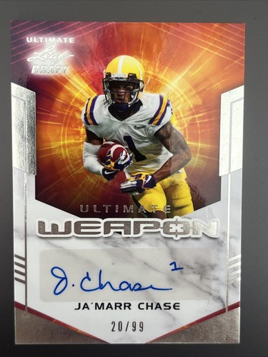 2021 Leaf Ultimate Draft Ja'Marr Chase #UW-JMC