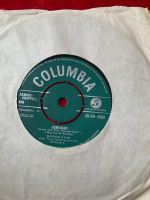 Marion Ryan   Somebody 1960 UK  7'' Vinyl Single