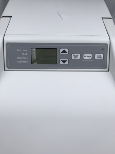 Gray GE Salt-Based Whole House Electric Water Softener 40200 Grain Model GXSH40V