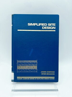 Simplified Site Design, Hardcover by Ambrose, James E.; Brandow, Peter, Brand...