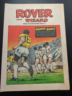 Rover and Wizard Comic, March 8th 1969, FREE UK POSTAGE