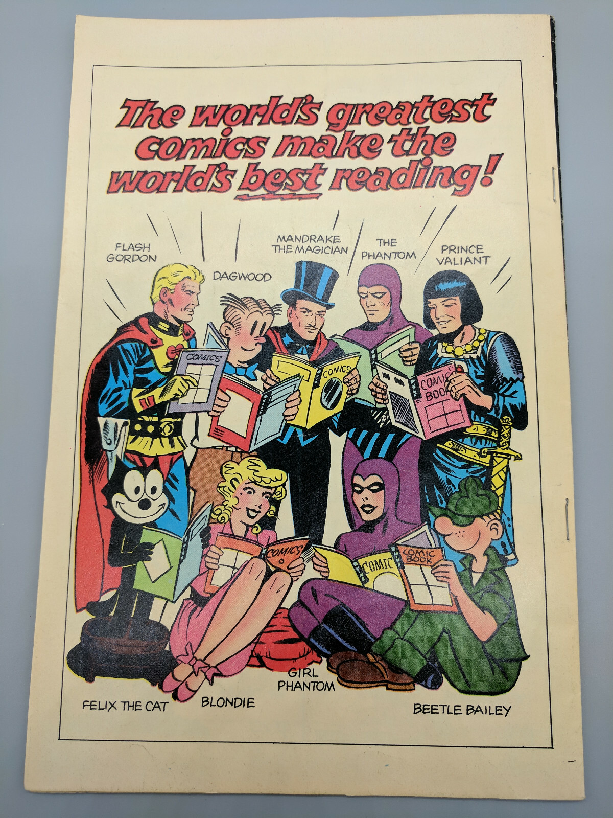 BLONDIE featuring BEETLE BAILEY Comic Book by KING, Free Shipping, 1973 Vintage