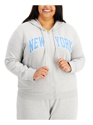 

Женская серая эластичная толстовка с капюшоном и манжетами REBELLIOUS ONE Plus, Серый