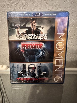 Commando / Predator / The Terminator (Blu-ray, 2012) Arnold Schwarzenegger Pack
