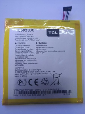 TLp025DC - Genuine 2580mAh Battery for Alcatel Pixi 4 OT 9001A 9001X 9001D 8050D