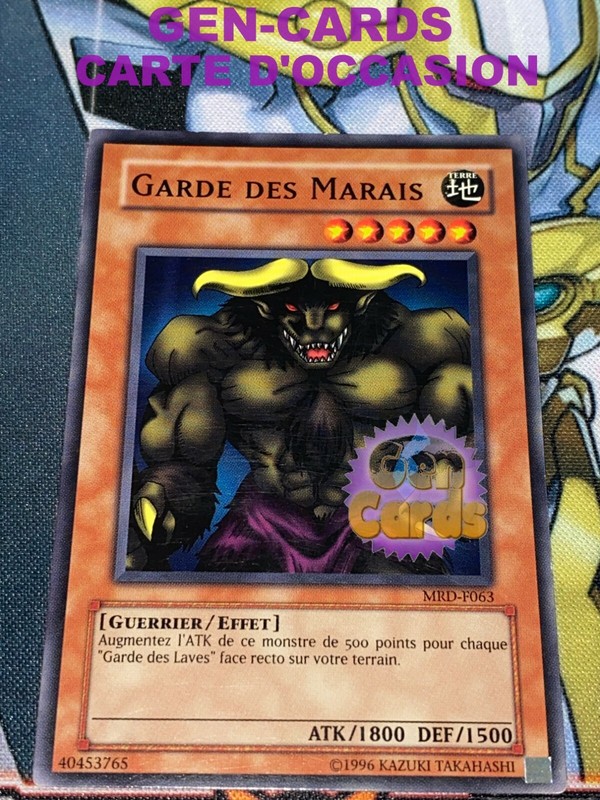 Occasion Carte Yu Gi Oh Garde Des Marais Mrd-F063
